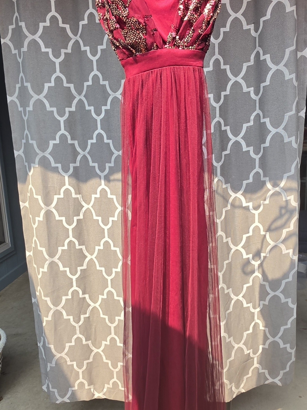 Women's Beaded Evening Gown